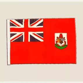 DRAPEAU DE BATEAU-PAVILLON BERMUDES 30X45