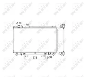 Radiateur, refroidissement du moteur NRF FRANCE 53584 